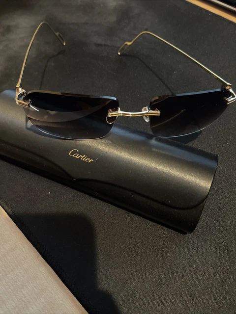 Cartier Rimless Occhiali da sole modello CT01620 Lunette Oro