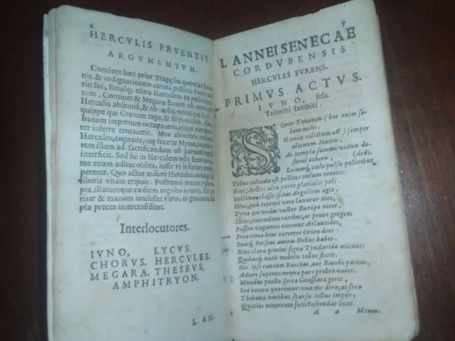 Tragedie Seneca da studio Hercules furens Thebais Octavia Agamemnon '500 o '600