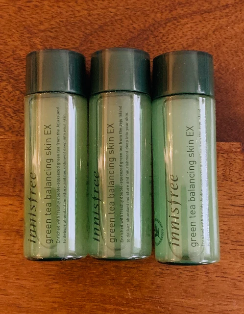 Innisfree green tea balancing Skin EX 25ml x 3pc 75ml + 1 Free sample Us seller
