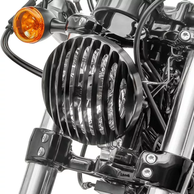 Grille de phare pour Harley Sportster 883 R Roadster 04-15 noir