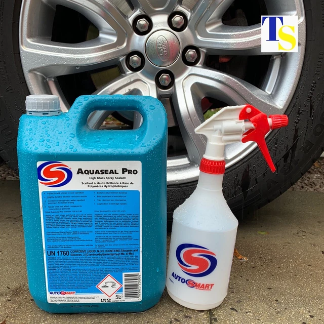 AUTOSMART AQUASEAL PRO 5L 5 Litre +AS BOTTLE (High gloss spray sealant ...