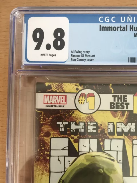 The Immortal Hulk #1 The Best Defence CGC 9,8 NM Februar 2019 Ewing 2