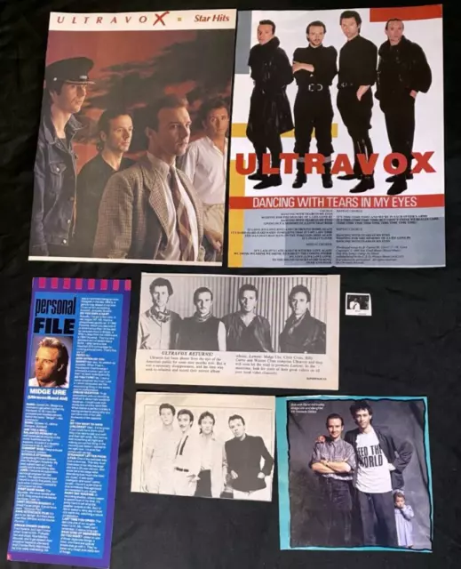 Lote De Recortes De Revista Midge Ure Ultravox