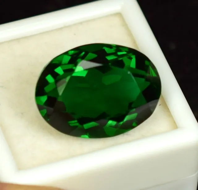 15.70 Ct Russian Chrome Diopside Green Oval Cut Loose Gemstone Certified