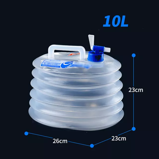 10L Practical Folding Bucket Water Bag Suitable for Camping and driving Tour