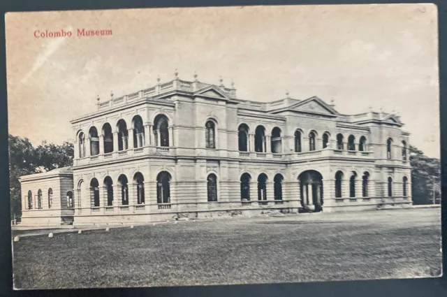 1920s Raffles Hotel Singapore RPPC Postcard Cover To Dover England Colombo Museu