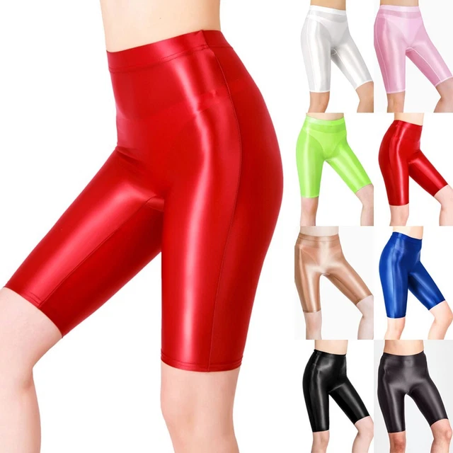 Short Pur Yoga Confortable Modes Brillant Gentil Oil Pantalon de Polyester