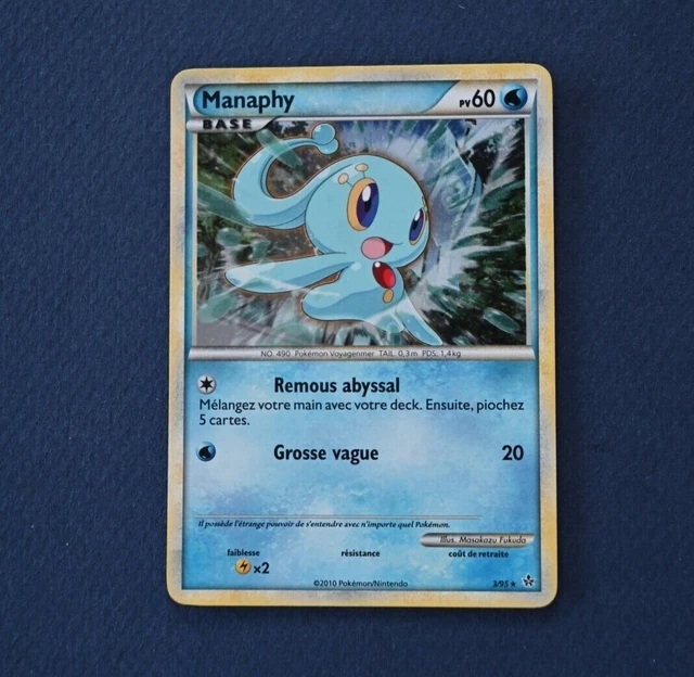 Manaphy Holo Rare HS02 : Déchainement (2010) 3/95 - Carte Pokémon Française