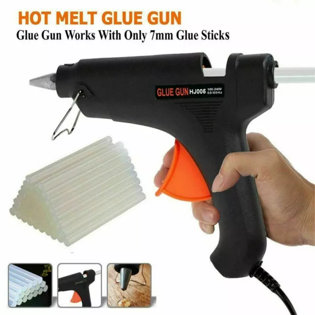Hot Melt Mini Glue Gun Electric with 80 Adhesive Glue Sticks Hobby Craft DIY