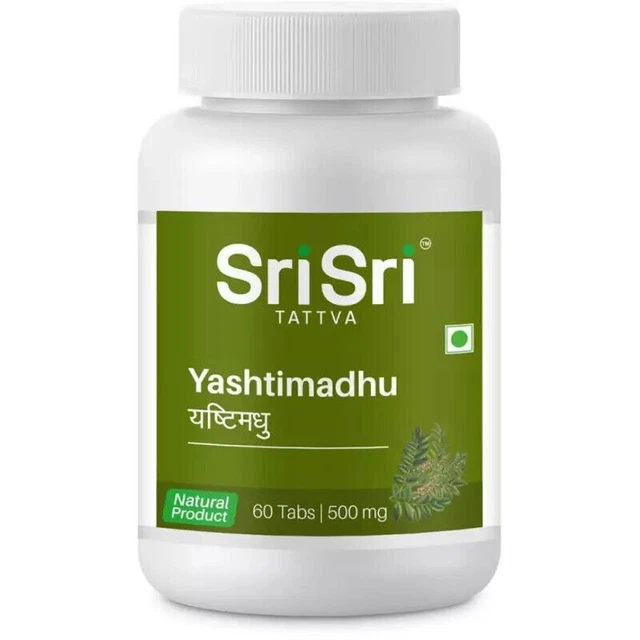 Sri Sri Tattva Yashtimadhu 60 Tablets Herbal Supplement for Heartburn & Acidity