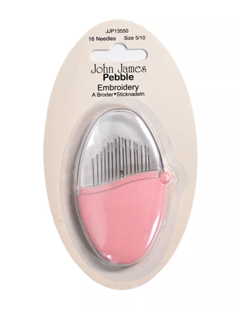 John James Pebble Embroidery Needles Assorted Sizes 5/10