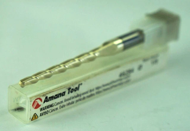 Amana 46284 CNC Carving Carbide 1 Deg Tapered Angle Router Bit 1/4 Shank