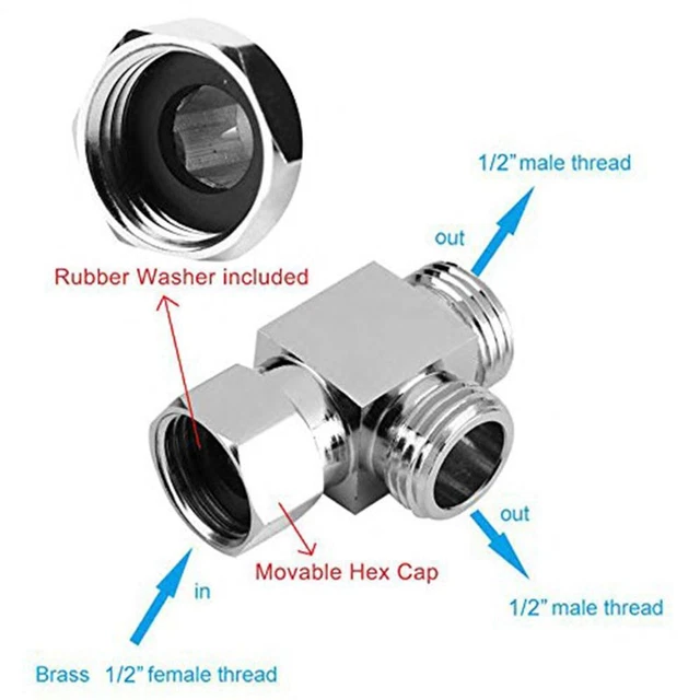 HEAD WATER TAP Connector Diverter Valve Kitchen Sink Splitter Faucet