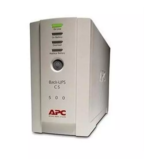 NEW APC BK500EI Back-UPS CS 500 - 500VA/300W 2.4 Minute Full Load 3 x ...