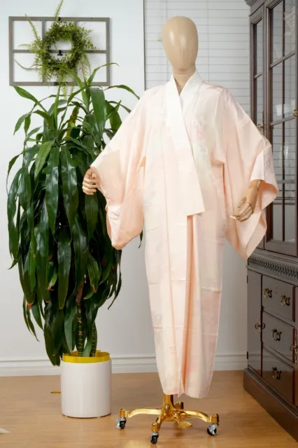 Dear Vanilla Japanese Hitoe Juban Undergown Women's Kimono Genuine Vintage Mint