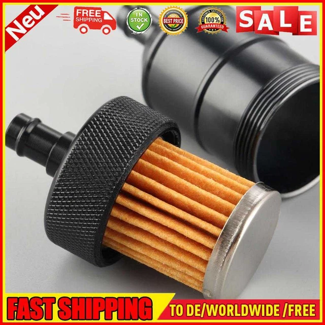 Filtro carburante gas 8 mm lega di alluminio detergente benzina per moto (Schwa