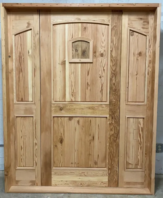 Rustic reclaimed lumber double door w/hardware You choose dimensions solid wood 8