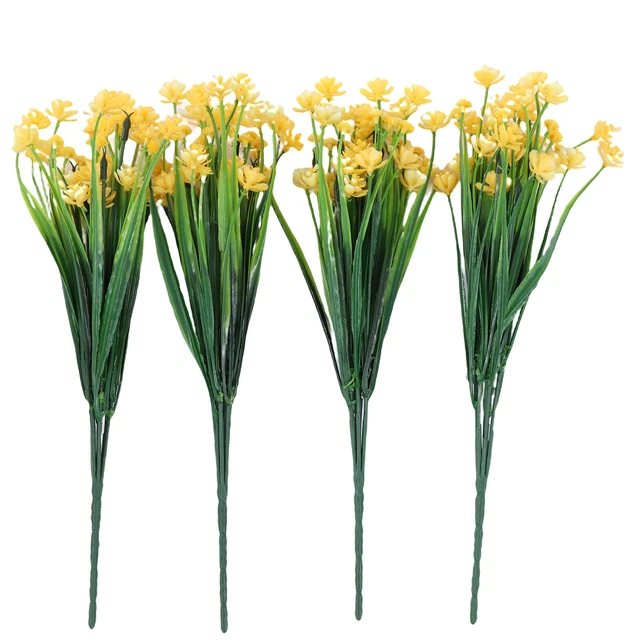 PIANTE DI FIORI ARTIFICIALI MAZZO DI GERANIO 45CM DENSITÀ COME LA VITA - Foto 4