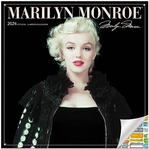 CALENDAR 2024 Deluxe 2024 Norma Jeane Wall Calendar Bundle with Over