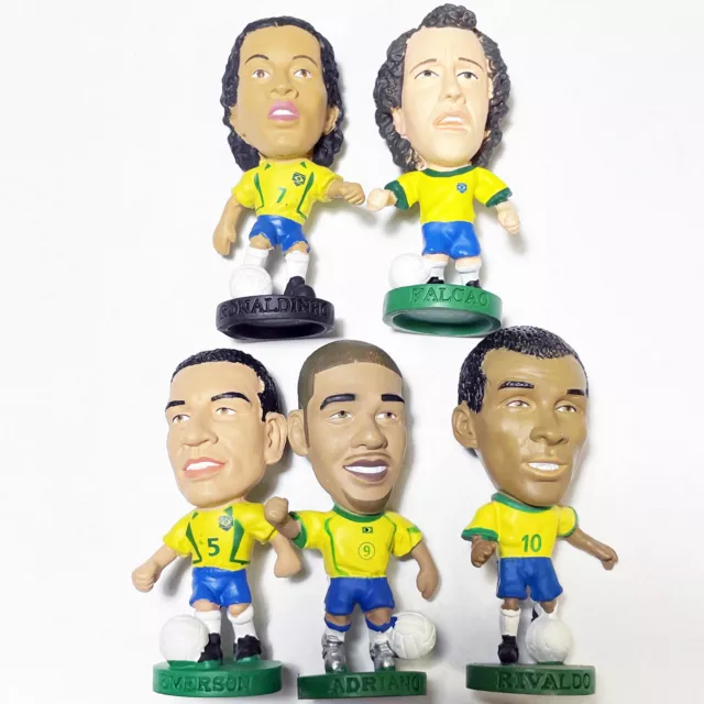 5 x CORINTHIAN PROSTARS FIGURES BRAZIL JOB LOT (K) inc Falcao, Ronaldinho