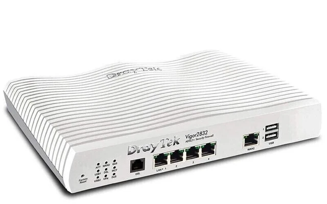 DrayTek Vigor 2832 Router Firewall (ADSL+VDSL) - V2832-K