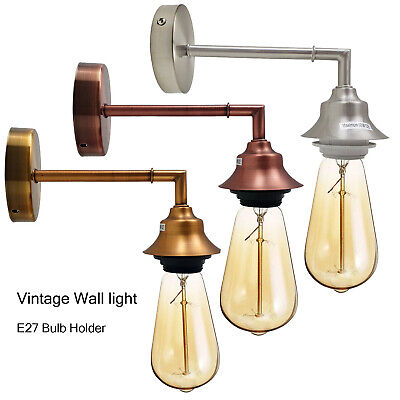 E27 Vintage Industriale da Parete Luce Metallo Applique Lampada Luce Armatura