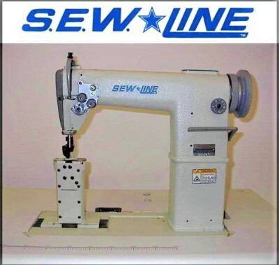 Sewline 820 New Two-Needle Roller Feed 110 Volt Servo  Industrial Sewing Machine