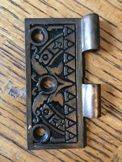 Antique Cast Iron Hinge - Right Half Only - 3½" x 3½"