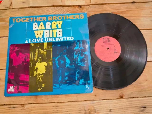 Barry White & Love Unlimited Together Brothers Lp 33T Vinyle Ex Cover Ex 1974