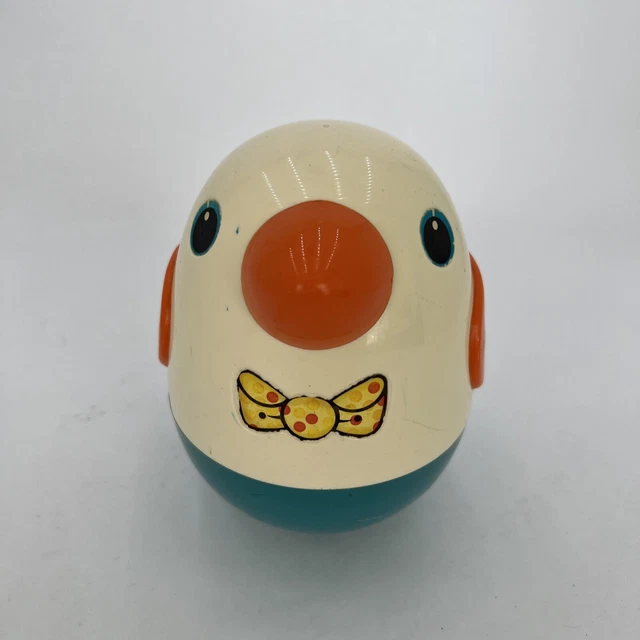 VINTAGE PLAYSKOOL WEEBLE Wobble Bird Roly Poly Chime 6