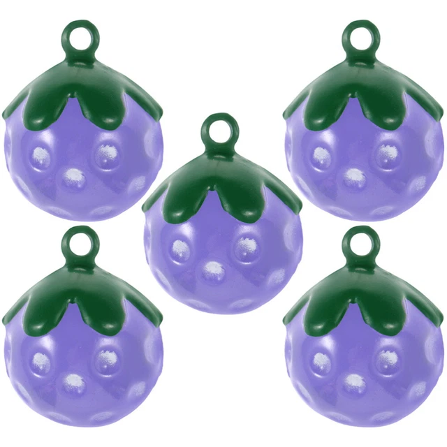 5 piezas cuello para mascotas encanto fresa mascota campanas cadena para perros domésticos suministros