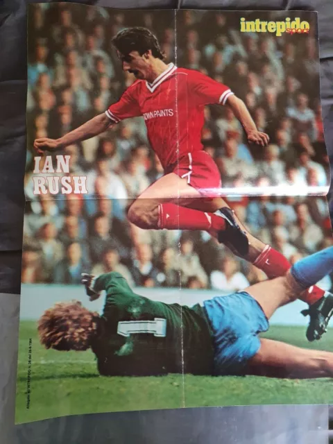 '80 poster originale CALCIO - IAN RUSH LIVERPOOL