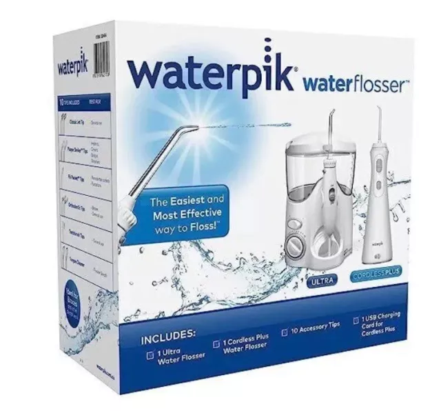 Waterpik Ultra And Cordless Plus Waterflosser Pack - New Genuine Sealed