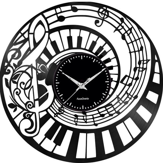 OROLOGIO DISCO VINIL clock orologio da parete a tema musica vip EUR 28