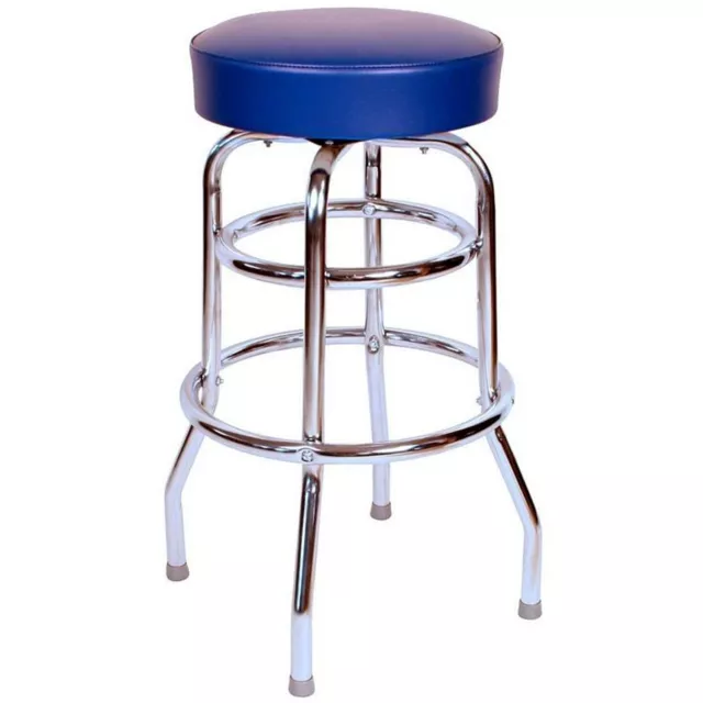 Richardson Seating 1952 Inspired Floridian Swivel Bar Stool Blue