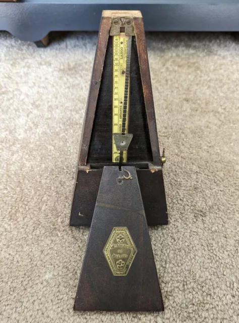 Vintage De Maelzel Paris Metronome. Works!