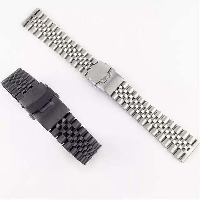 Stainless Steel Metal Bracelet Clasp Buckle Replacement Watch Band Strap 18-26mm