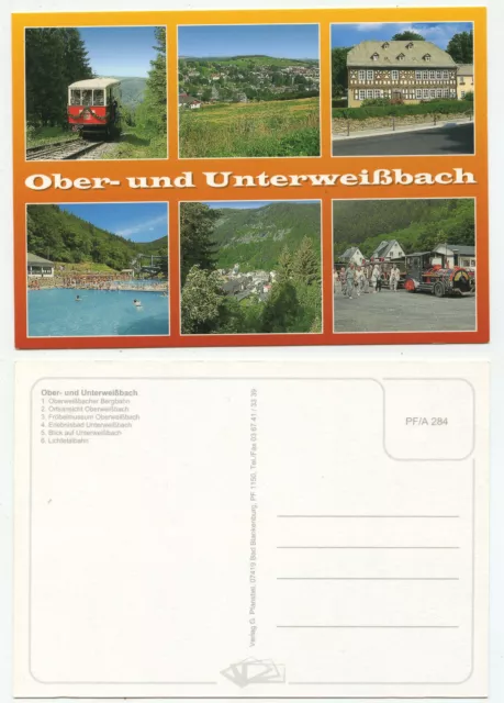 14936 - Oberweißbach und Unterweißbach - alte Ansichtskarte