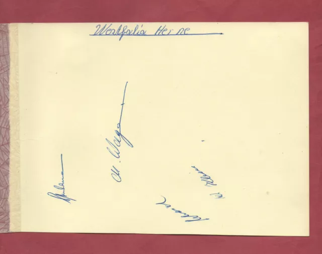 4 Orig.Autogramme   WESTFALIA HERNE  -  60ziger Jahre  !!  SEHR SELTEN