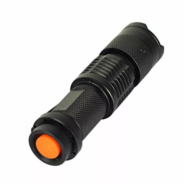 5x 1200LM Light Q5 LED Zoomable Focus Bright Flashlight Torch AA/14500 3