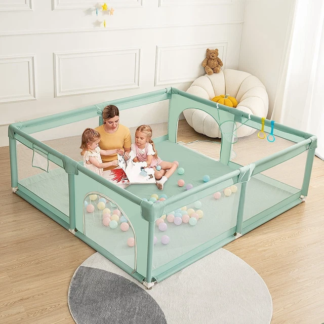Baby Playpen, 71x79'' Extra Large Baby Playard, Kids Activity Center