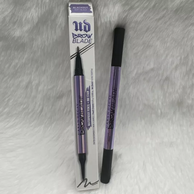 Urban Decay Brow Blade Waterproof Pencil + Ink Stain Blackout - Full Size - NIB