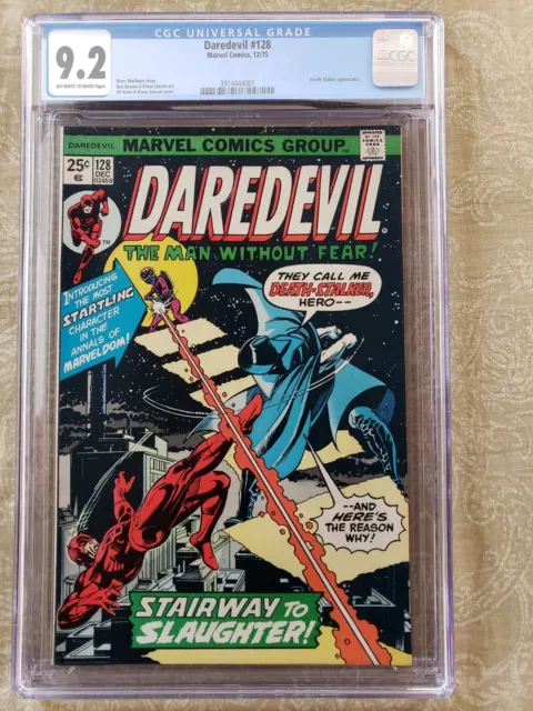 Daredevil #128 CGC 9.2 1975 Marvel First Appearance Death-Stalker