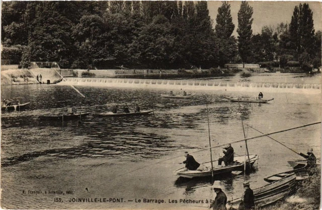 CPA AK JOINVILLE-le-PONT Le Barrage Les Pecheurs a la ligne (600025)