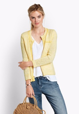 HUSH CARA CROP Knit Jacket Spectra 