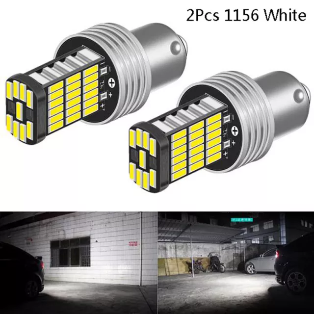 2X 1156LED Canbus 15 SMD BA15S P21W High Power White 6000K Car Brake Tail Li-FM