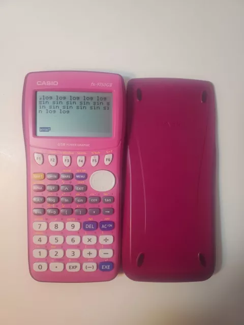 PINK Casio fx-9750 GII Graphing Calculator Pink W/ Slide Cover Fast-Shipping