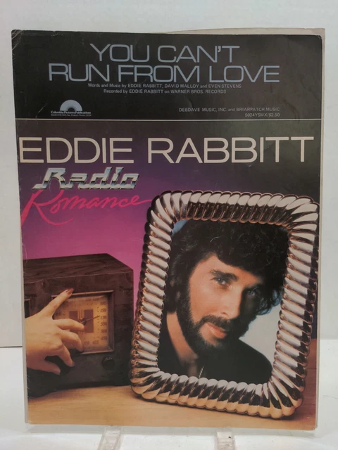 You Can't Run From Love Sheet Music Eddie Rabbitt Piano Voice Guitar CountryF1AK