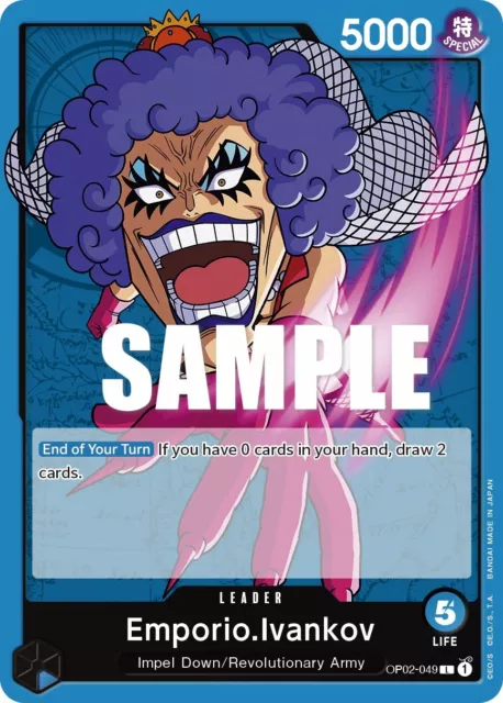 One Piece Card Game Z ZEPHYR OP02-072 L Parallel Japanese