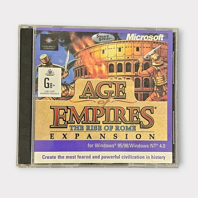 AGE OF EMPIRES The Rise Of Rome Expansion (PC CD-ROM, 1998) Real Time